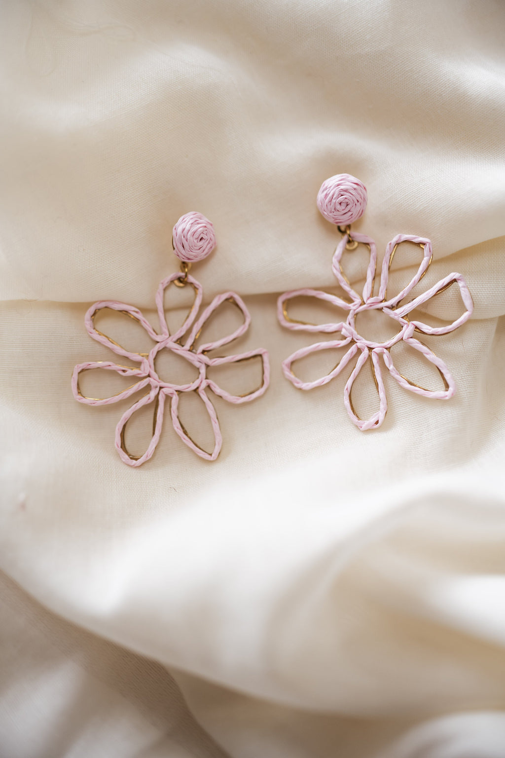 Boucles d'oreilles Anik roses
