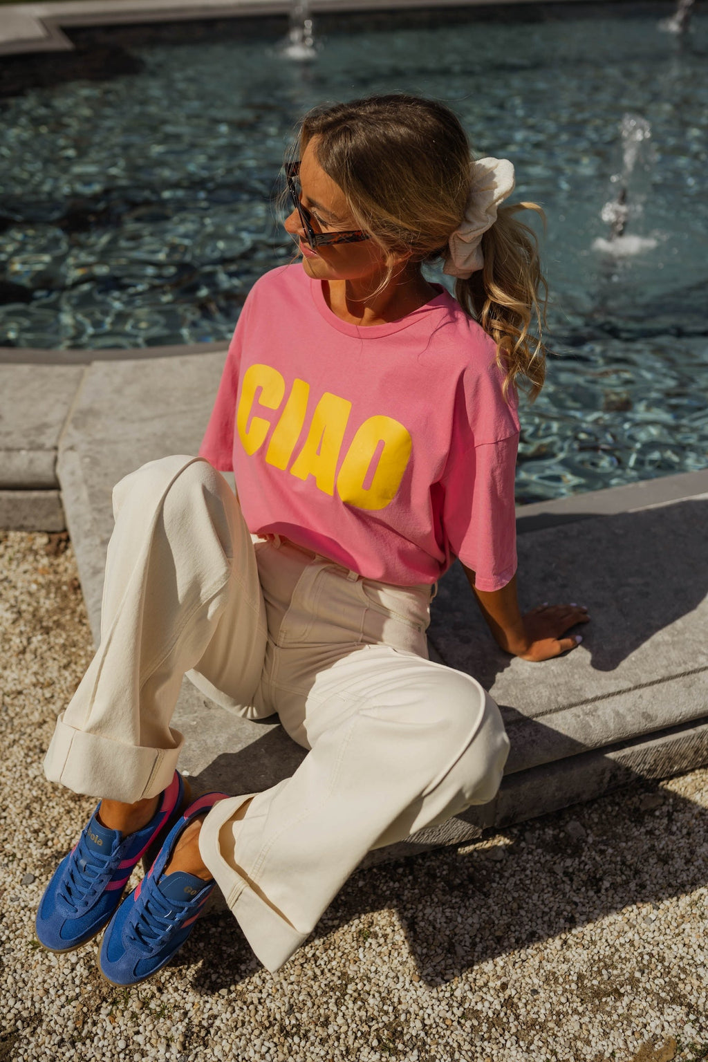 T-shirt rose Ciao