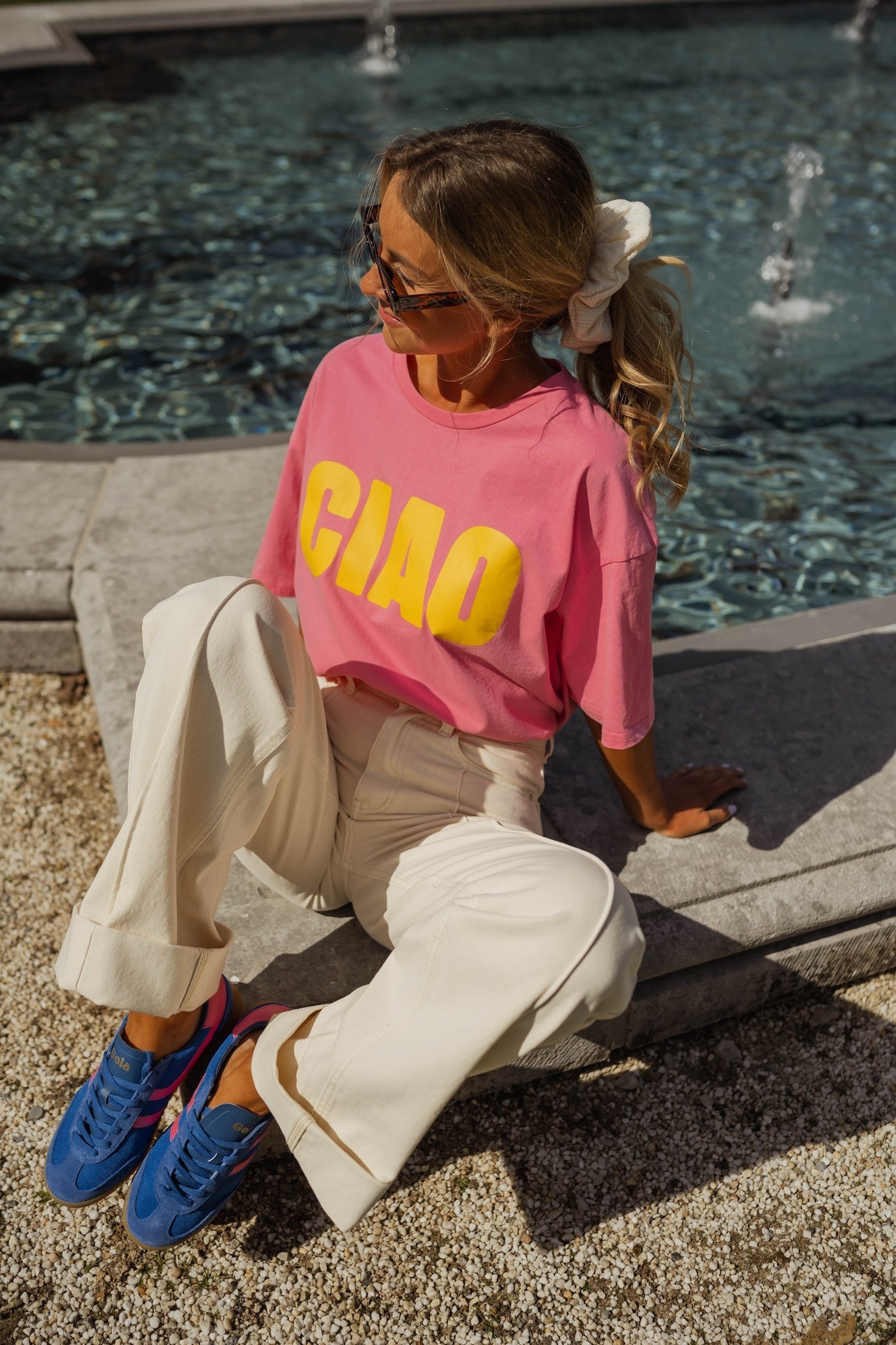 T-shirt rose Ciao