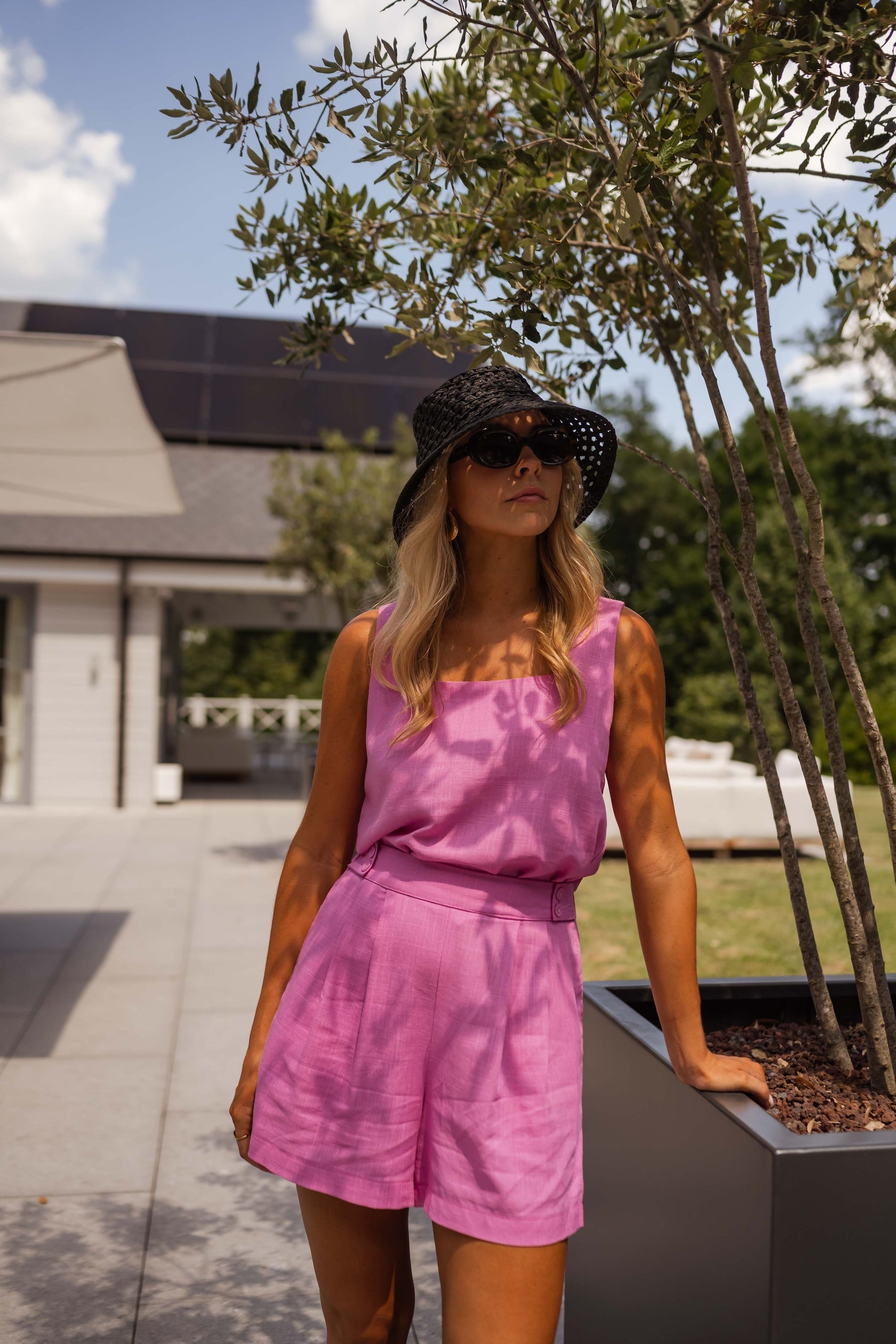 Short Lison rose