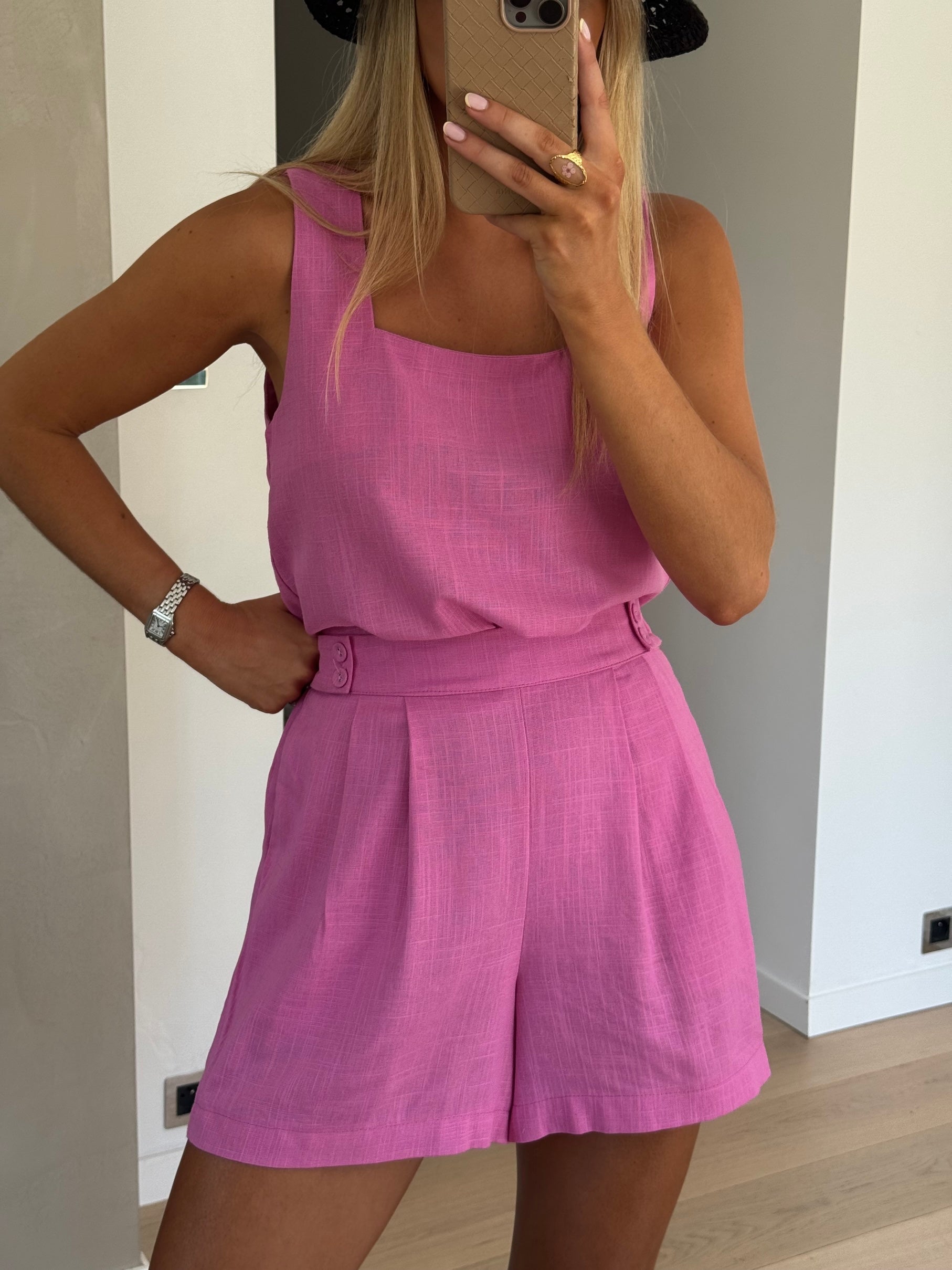 Short Lison rose