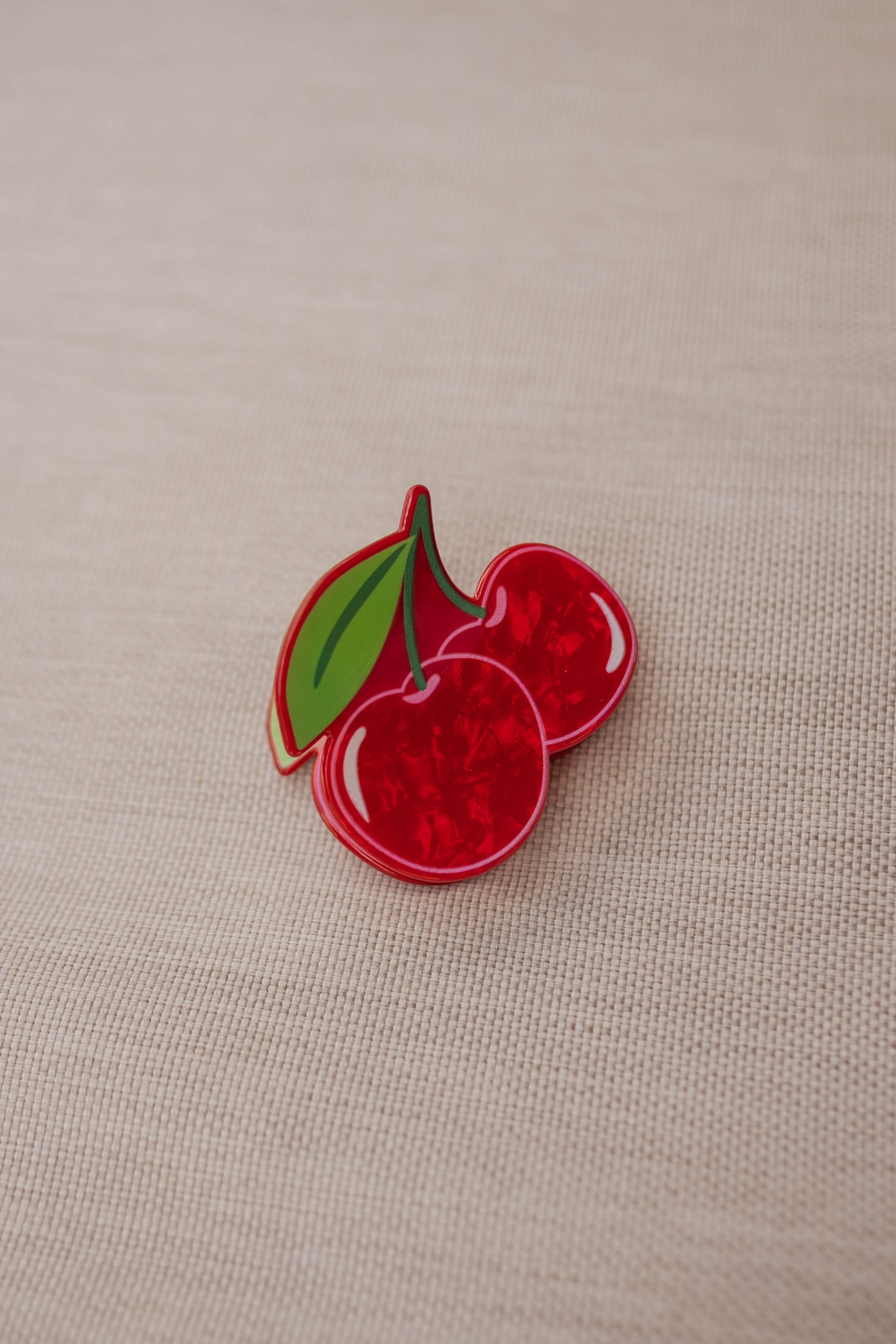 Pince à cheveux rouge Cereza