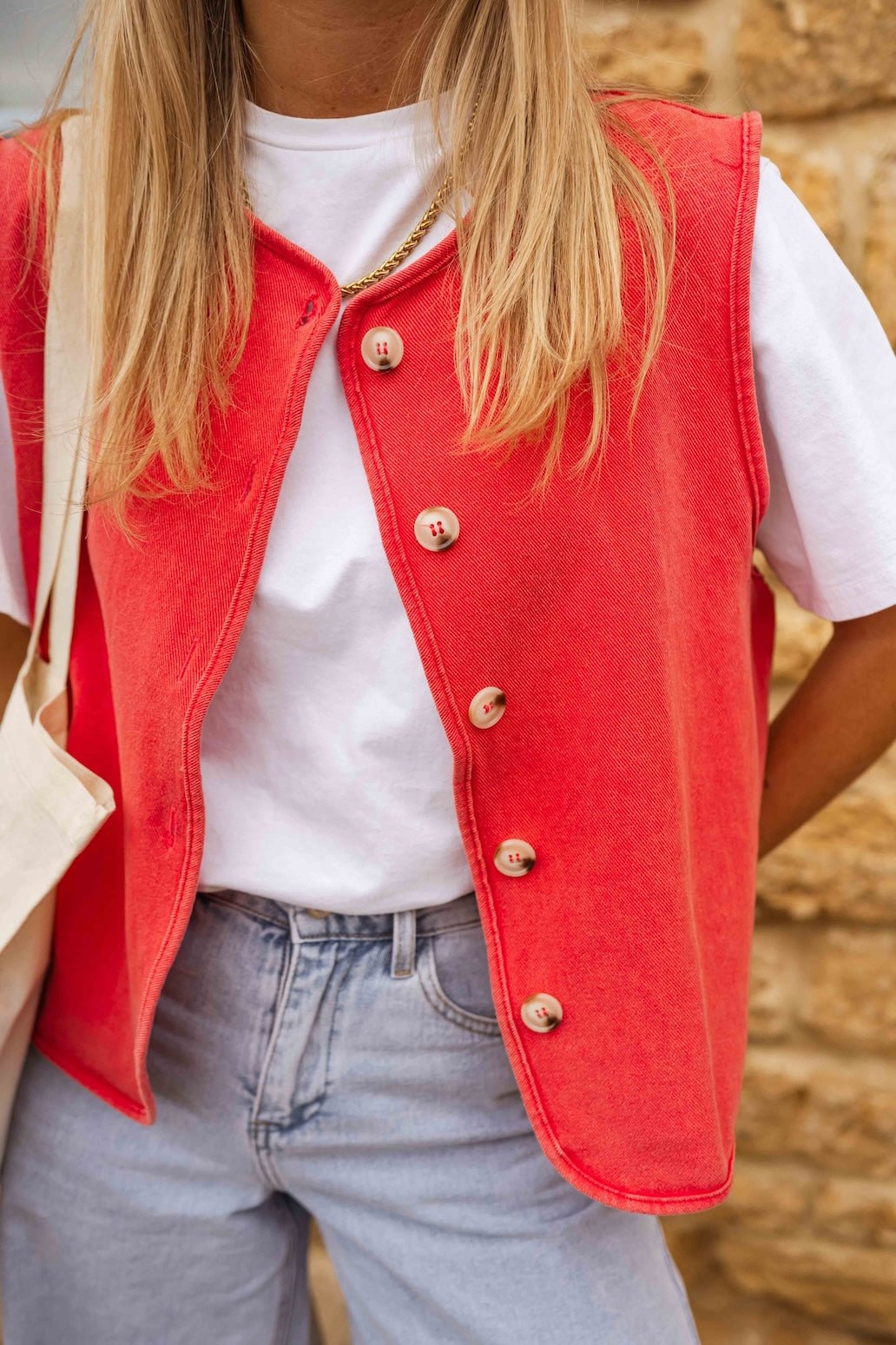 Gilet Lara rouge