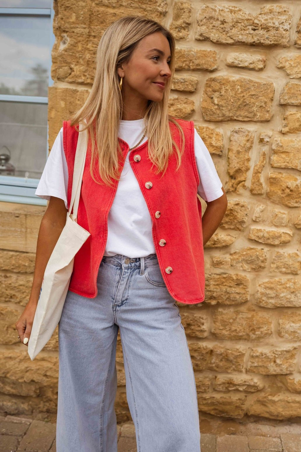 Gilet Lara rouge