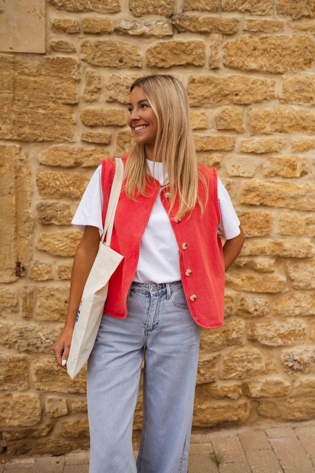 Gilet Lara rouge