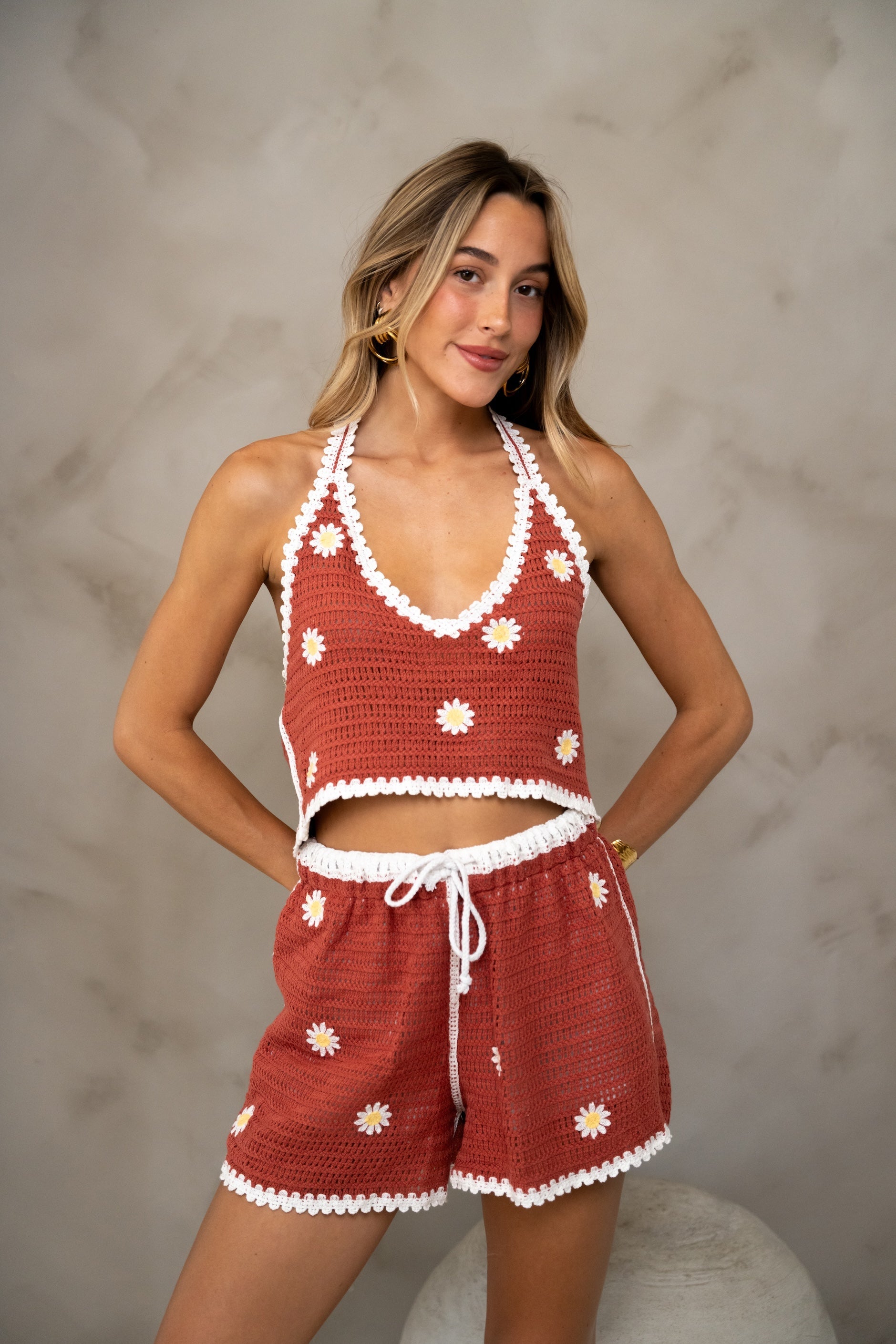 Ensemble de sucettes au crochet en terre cuite