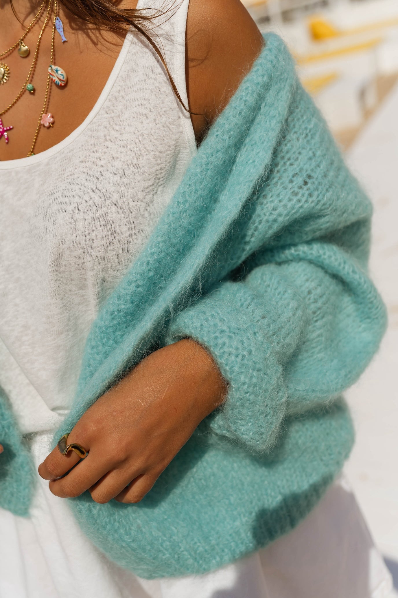 Cardigan turquoise Alina