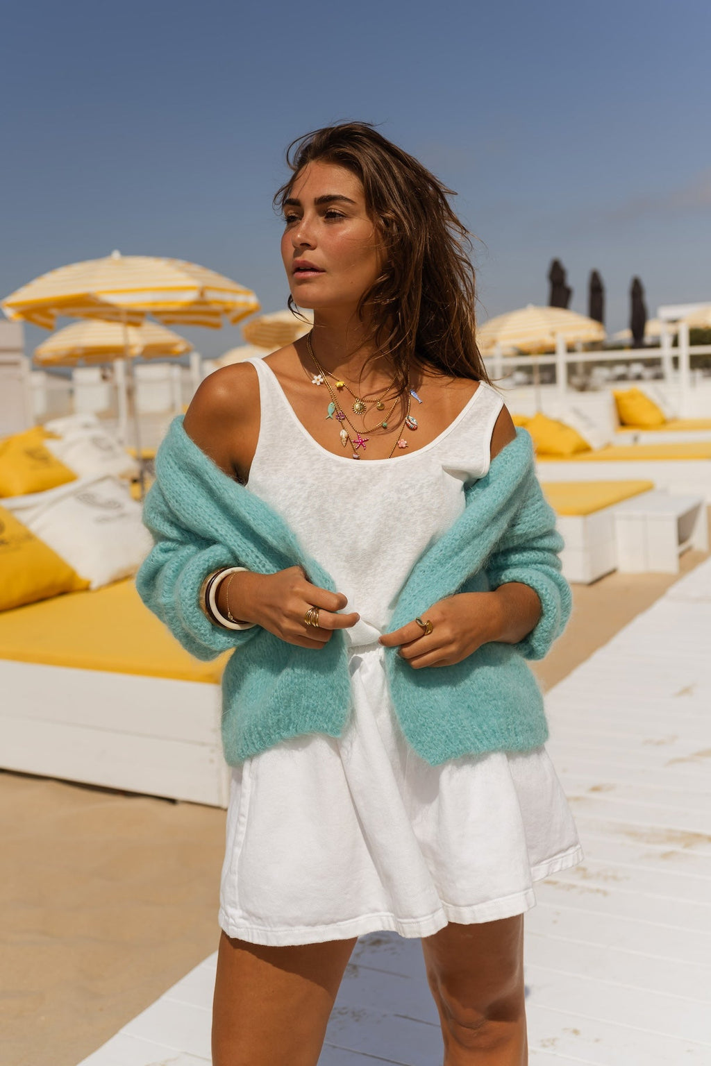 Cardigan turquoise Alina