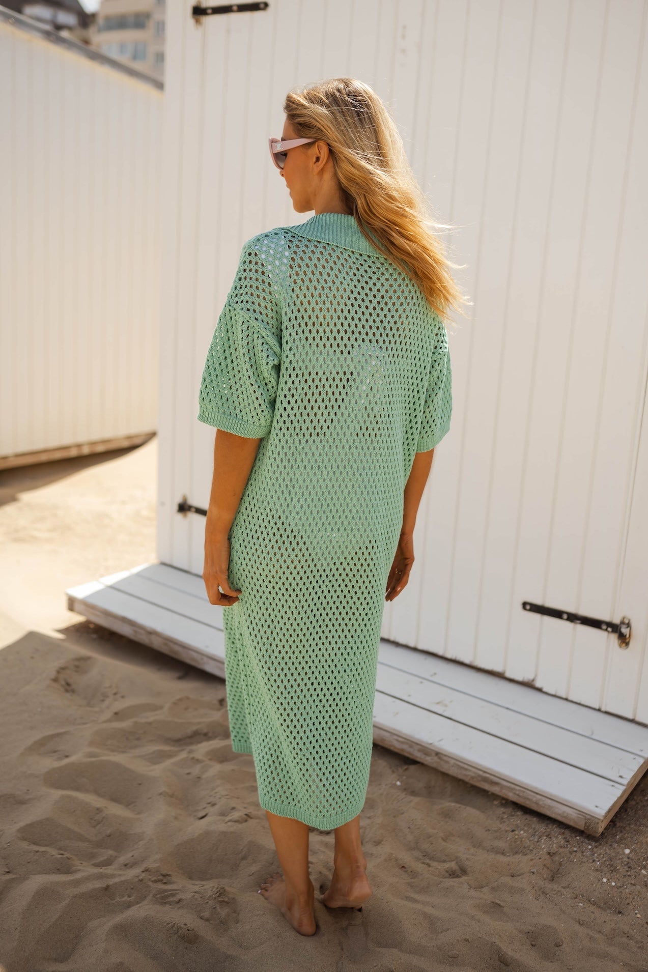 Robe de plage turquoise