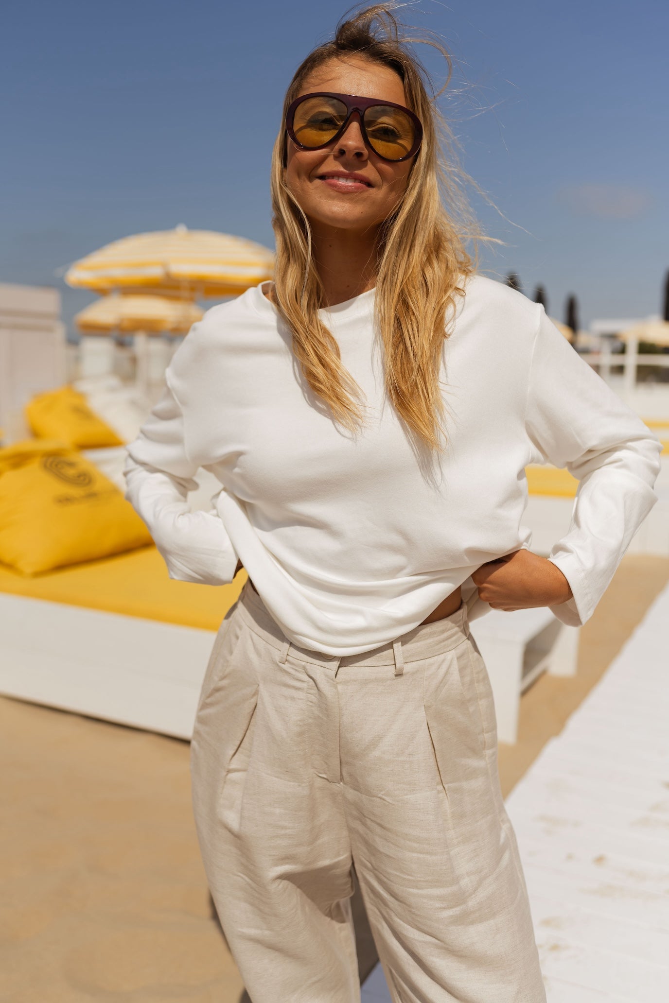 T-shirt blanc Johana