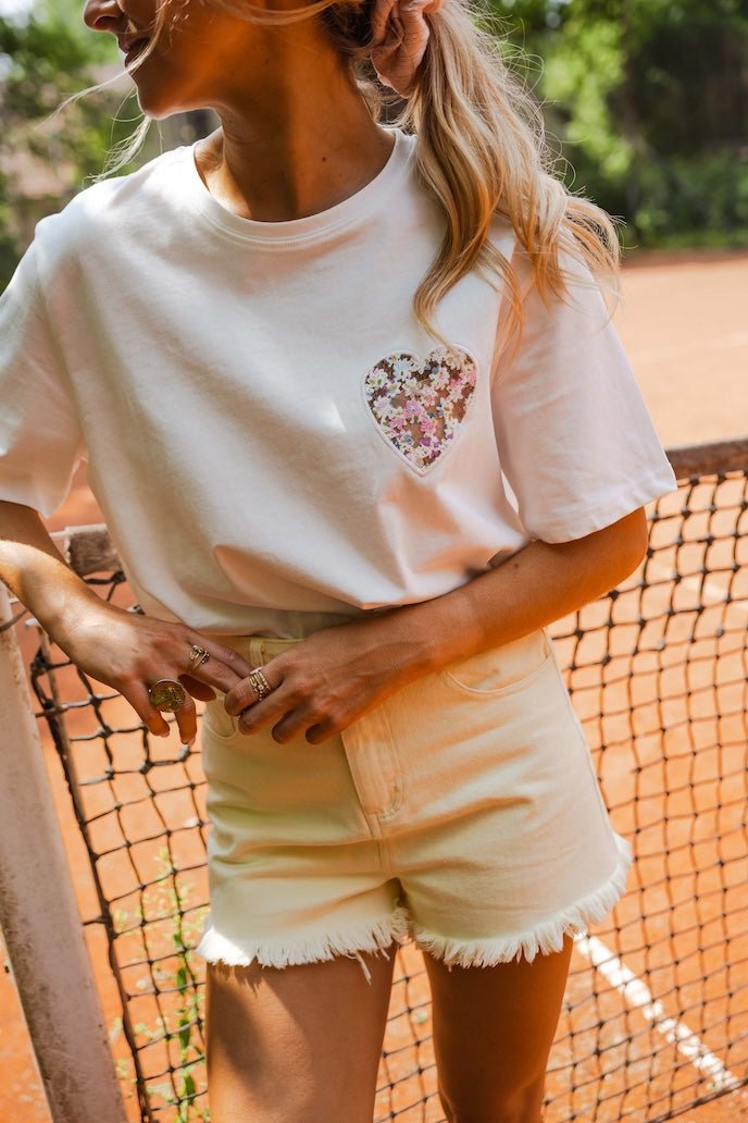T-shirt blanc Rosa