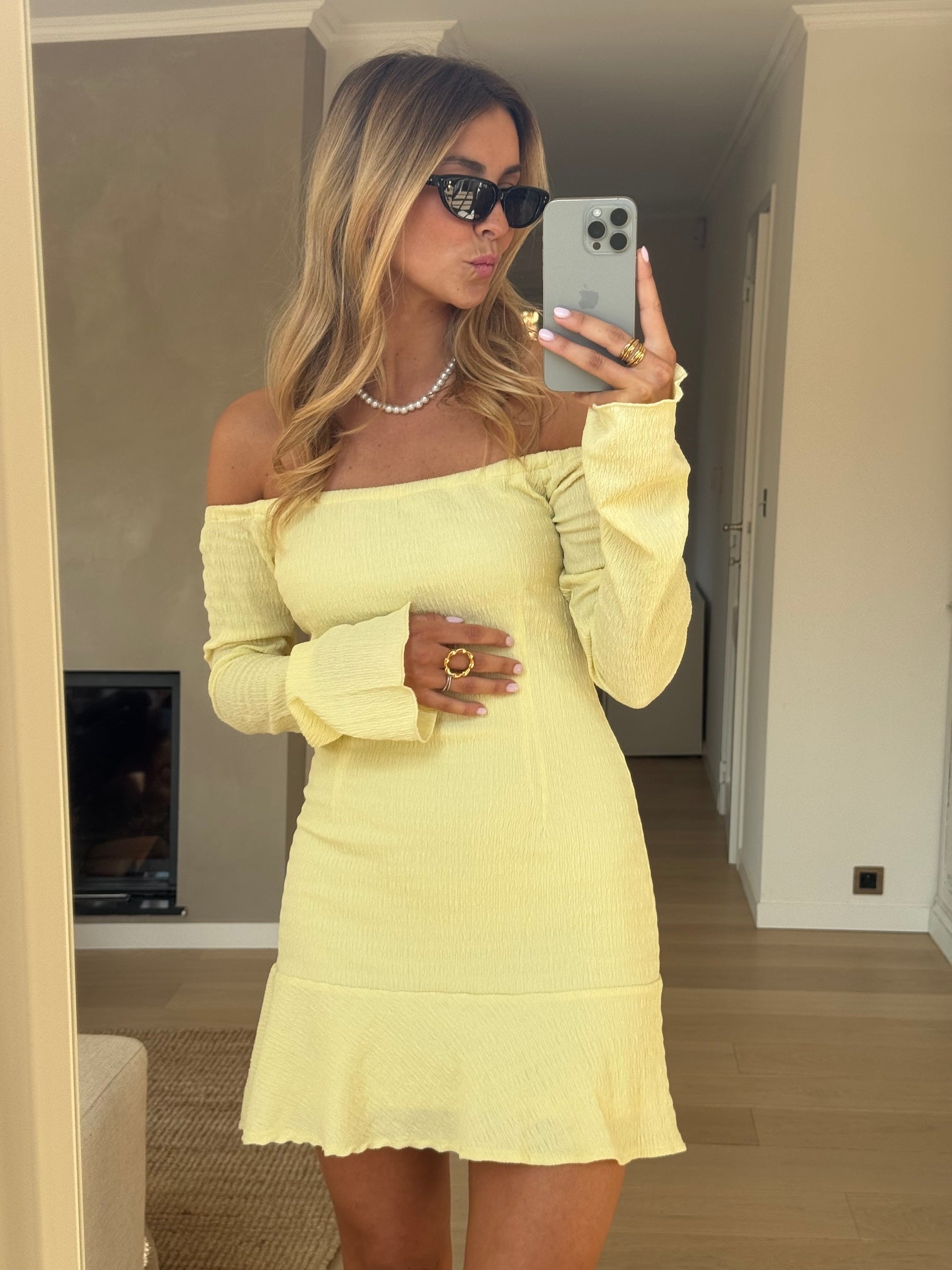 Robe Athéna jaune
